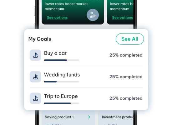 Goal tracking with My Goals widget